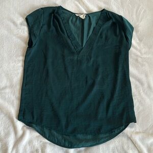 Excellent condition H&M emerald satin top